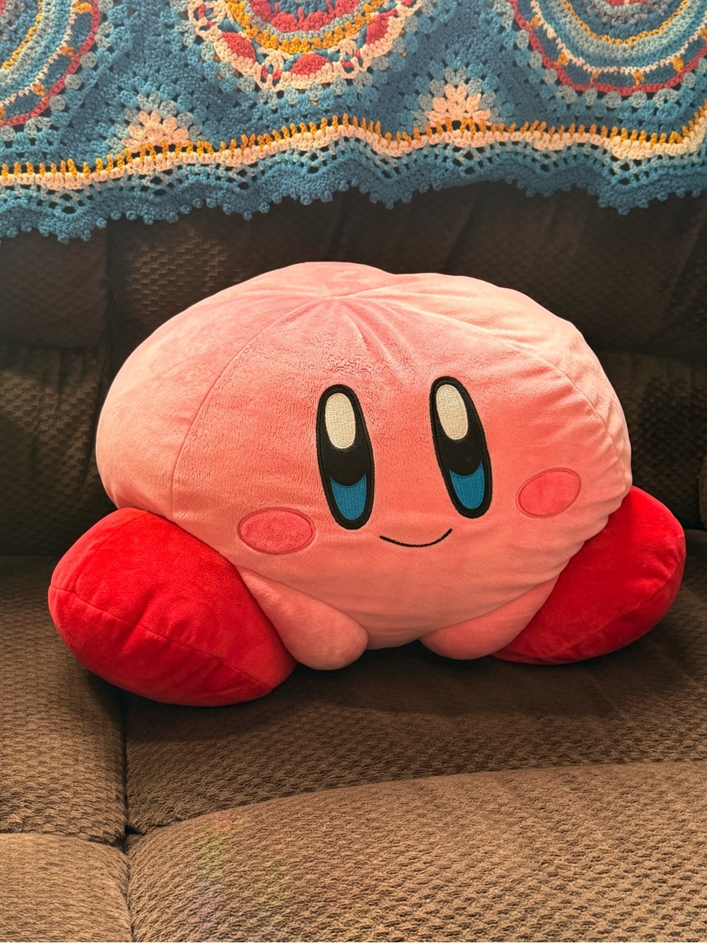 Huge Kirby Super Soft Pillow Club Mocchi Mocchi- Kirby Jumbo Plush Stuffed Toy - Picture 4 of 10